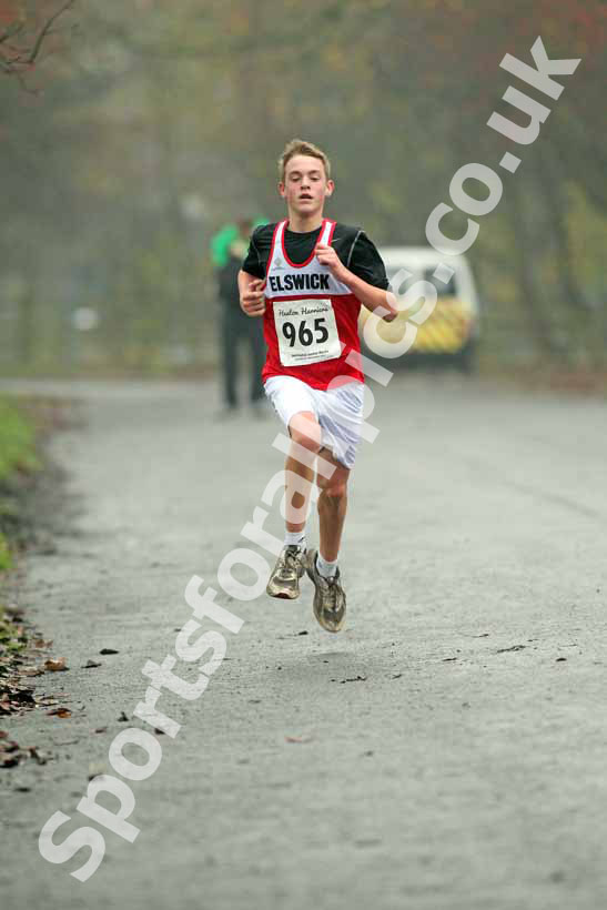 Under-13s winner 965, Heaton Harriers Memorial Road Race.